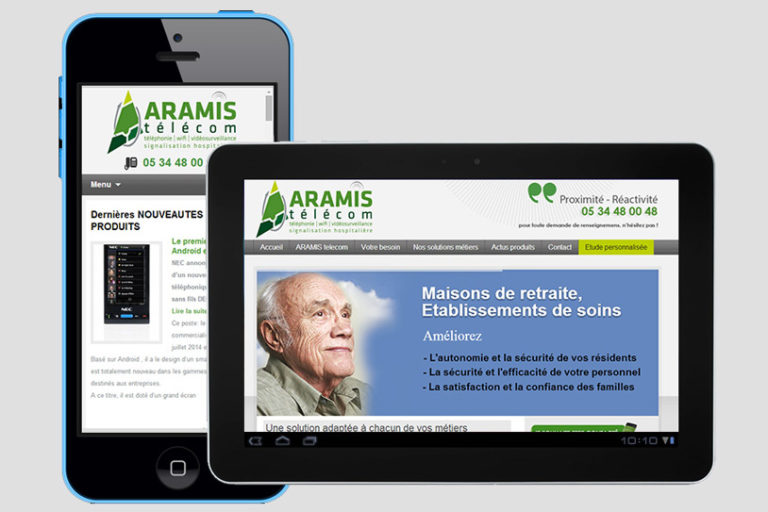 Site Internet Aramis télécom